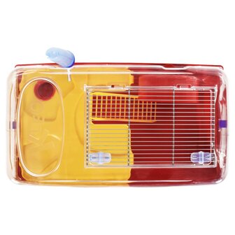 Hamsterkooi 57x33x26 cm polypropeen rood 6