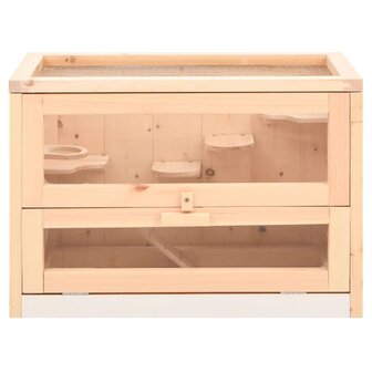 Hamsterkooi 60x35,5x42 cm massief vurenhout 4