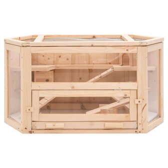 Hamsterkooi 80x40x43 cm massief vurenhout 4