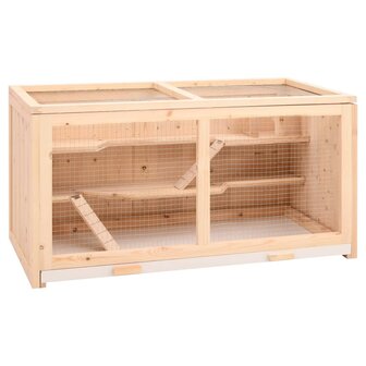 Hamsterkooi 104x52x54 cm massief vurenhout 1