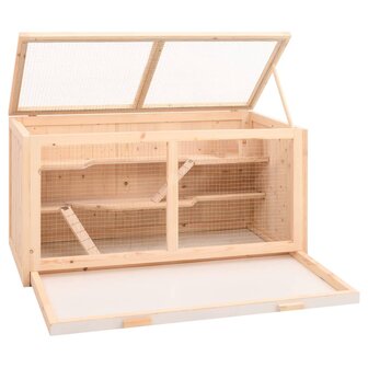 Hamsterkooi 104x52x54 cm massief vurenhout 3