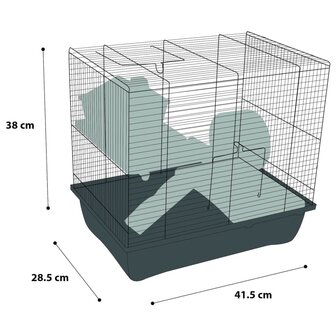 FLAMINGO Hamsterkooi Enzo 2 41,5x28,5x38 cm bordeaux 6