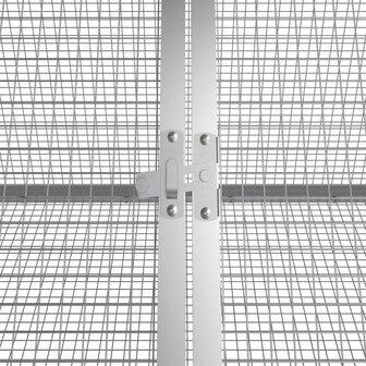 Konijnenhok 403,5x80,5x71 cm gegalvaniseerd staal antraciet 5
