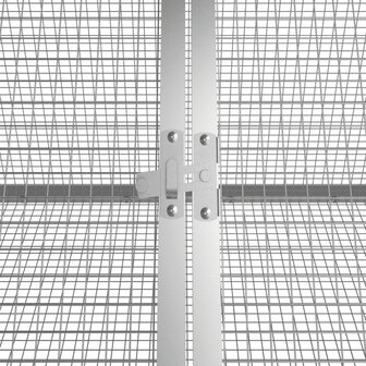 Konijnenhok 504,5x80,5x71 cm gegalvaniseerd staal antraciet 5
