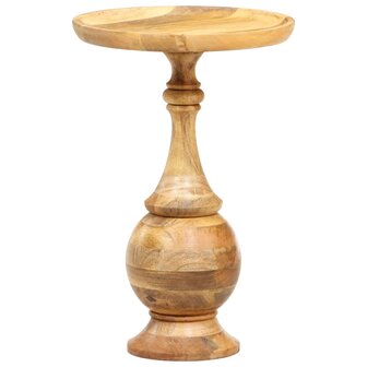 Bijzettafel rond 43x43x66 cm massief mangohout 1