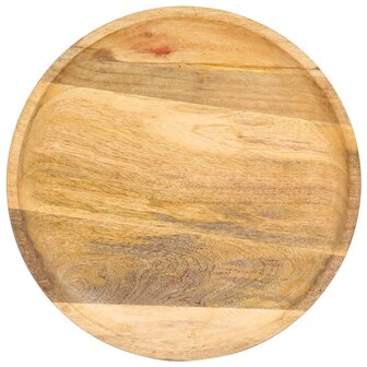 Bijzettafel rond 43x43x66 cm massief mangohout 3