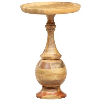 Bijzettafel rond 43x43x66 cm massief mangohout 9