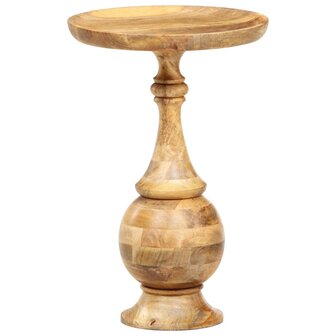 Bijzettafel rond 43x43x66 cm massief mangohout 11