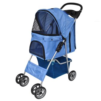 Wandelwagen voor hond blauw 1