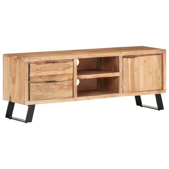 Tv-meubel met natuurlijke randen 120x30x42cm massief acaciahout 1