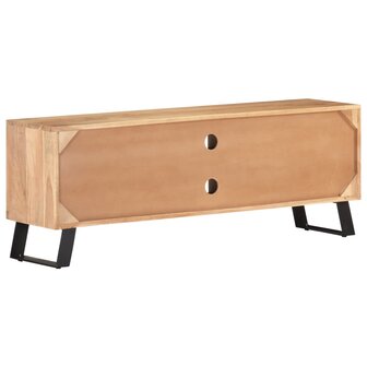 Tv-meubel met natuurlijke randen 120x30x42cm massief acaciahout 4