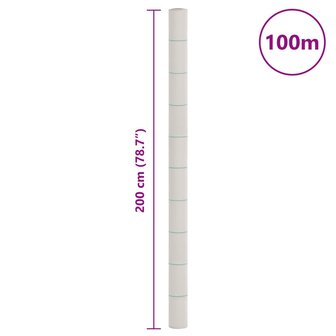 Worteldoek 2x100 m polypropeen wit 8