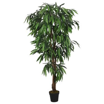 Kunstplant mangoboom 900 bladeren 180 cm groen 1