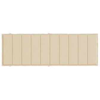 Ligbedkussen 186x58x3 cm oxford stof beige 5