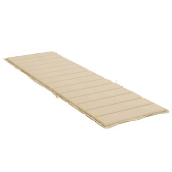 Ligbedkussen 200x50x3 cm oxford stof beige 4