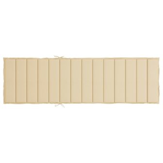 Ligbedkussen 200x50x3 cm oxford stof beige 5