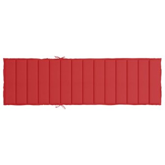 Ligbedkussen 200x50x3 cm oxford stof rood 5