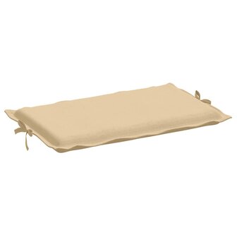 Ligbedkussen 186x58x3 cm stof gem&ecirc;leerd beige 5