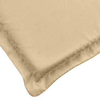 Ligbedkussen 186x58x3 cm stof gem&ecirc;leerd beige 7