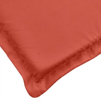 Ligbedkussen 200x70x4 cm stof gem&ecirc;leerd rood 6