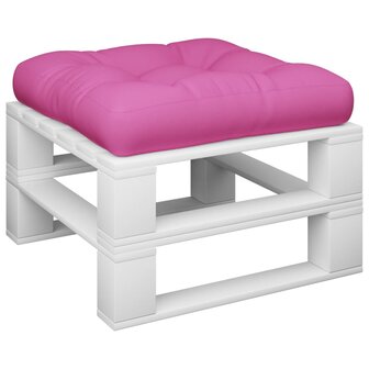 Palletkussen 60x60x12 cm stof roze 3