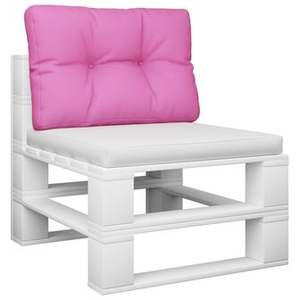 Palletkussen 50x40x12 cm stof roze 3