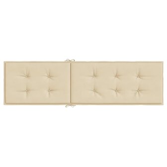 Terrasstoelkussen (75+105)x50x4 cm beige 5