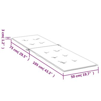 Terrasstoelkussen oxford stof roze 9