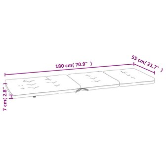 Terrasstoelkussens 2 st oxford stof cr&egrave;mekleurig 12