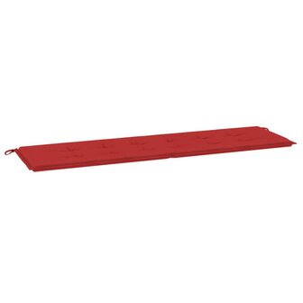 Tuinbankkussen 180x50x3 cm oxford stof rood 2