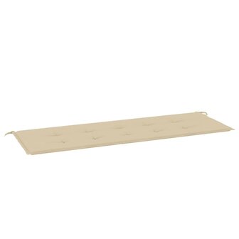 Tuinbankkussen 150x50x3 cm oxford stof beige 2