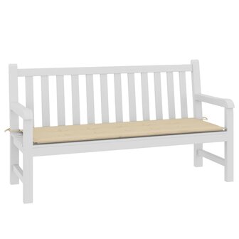 Tuinbankkussen 150x50x3 cm oxford stof beige 3