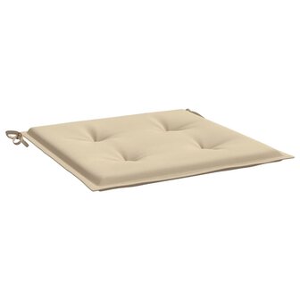 Tuinstoelkussens 2 st 40x40x3 cm oxford stof beige 3