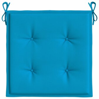 Tuinstoelkussens 6 st 50x50x3 cm oxford stof blauw 5