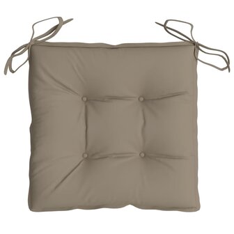 Stoelkussens 4 st 40x40x7 cm oxford stof taupe 5