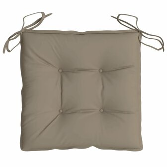 Stoelkussens 2 st 40x40x7 cm oxford stof taupe 5