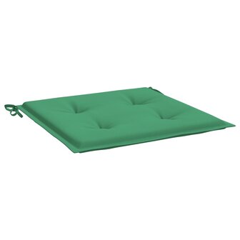 Tuinstoelkussens 2 st 50x50x3 cm oxford stof groen 3