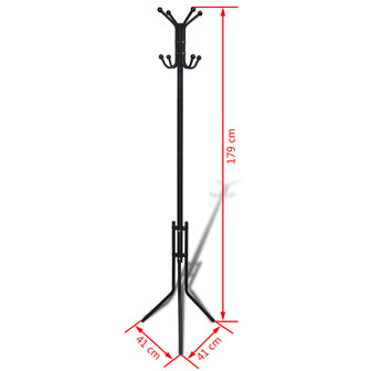 Kapstok metaal zwart 4