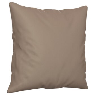 Sierkussens 2 st 40x40 cm microvezelstof taupe 3