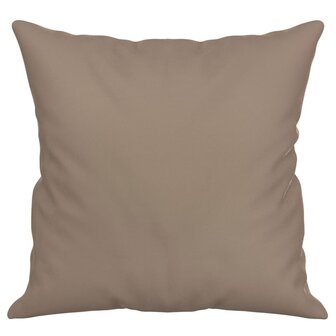 Sierkussens 2 st 40x40 cm microvezelstof taupe 4