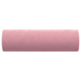 Sierkussens 2 st 15x50 cm fluweel roze 4