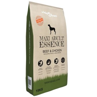 Premium hondenvoer droog Maxi Adult Essence Beef &amp; Chicken 15kg 1