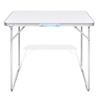 Campingtafel inklapbaar met metalen frame 80 x 60 cm 3