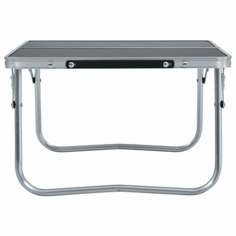 Campingtafel inklapbaar 60x40 cm aluminium grijs 3