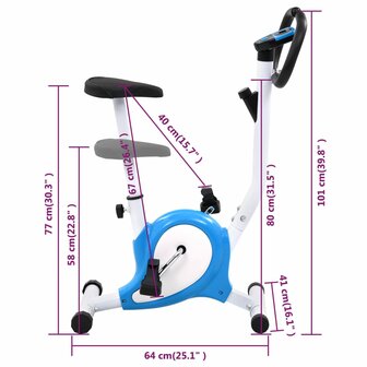 Hometrainer met bandweerstand blauw 12