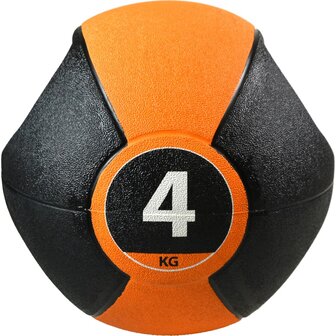 Pure2Improve Medicijnbal met handvatten 4 kg oranje 3