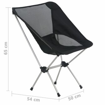 Campingstoelen 2 st met draagtas 54x50x65 cm aluminium 9