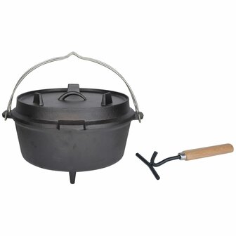 Esschert Design sudderpot gietijzer 6,5 L Zwart FF235 1