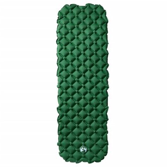 Kampeermatras opblaasbaar 190x58x6 cm 1- persoons groen 2