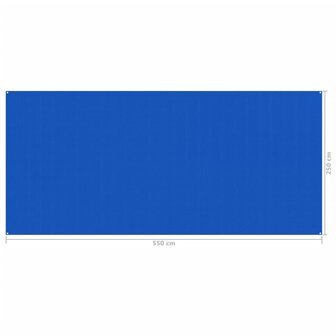 Tenttapijt 250x550 cm blauw 4